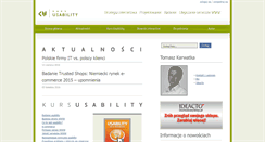 Desktop Screenshot of kursusability.pl